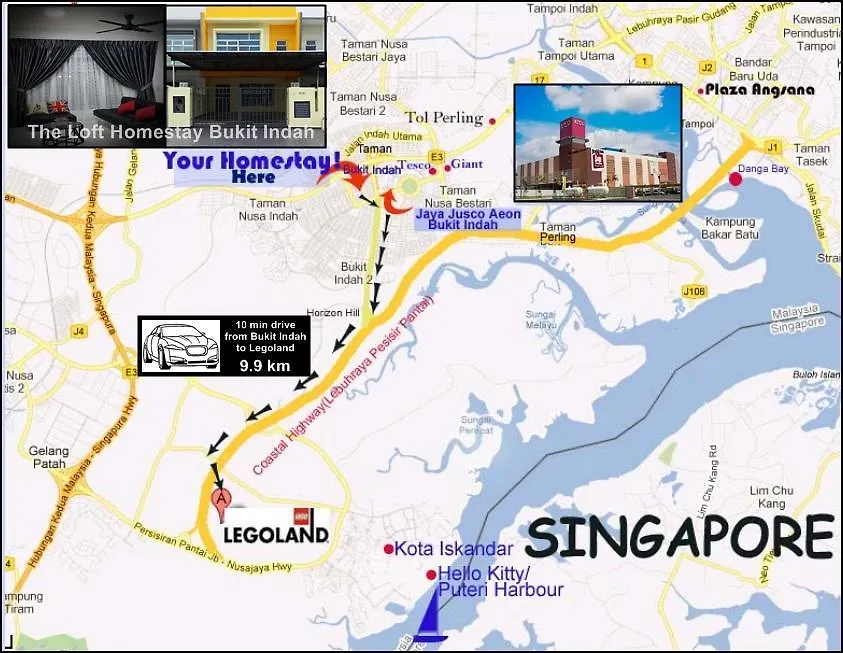 The Loft Guesthouse Bukit Indah Jb Johor Bahru